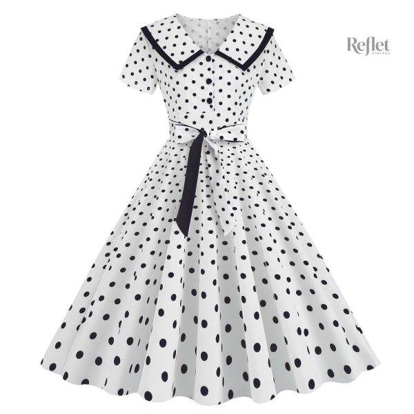 Robe vintage années 60, coupe cintrée et féminine