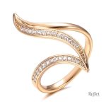Bague de fiançailles vintage élégante en design classique