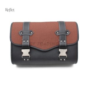 Vintage cartable en cuir au design classique et élégant