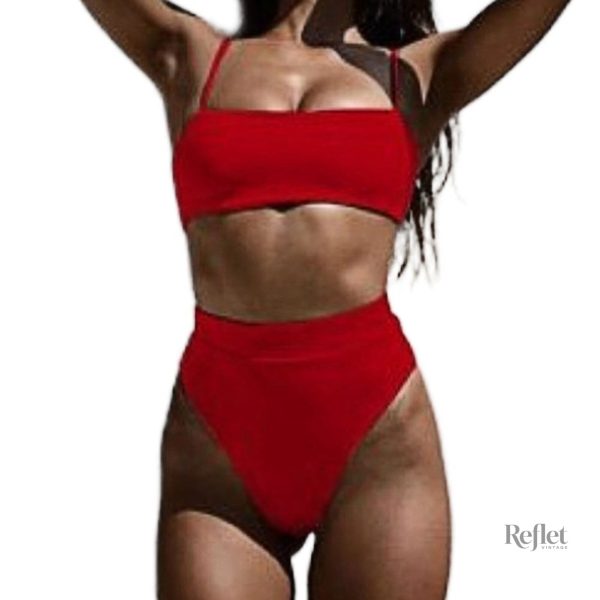 Maillot vintage féminin rose