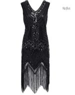 Robe vintage à pâtes et perles