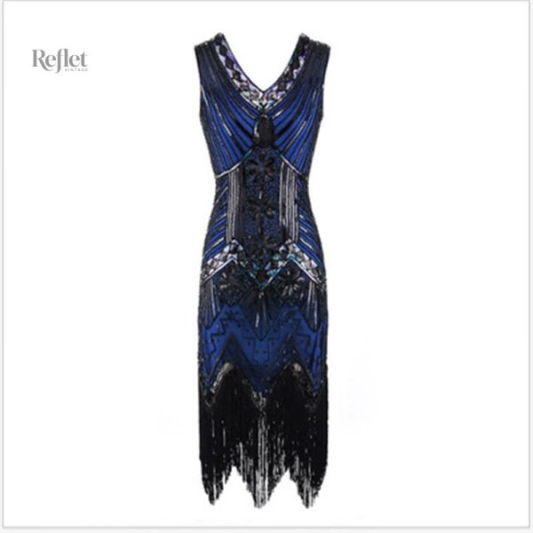 Robe vintage à franges des années 20