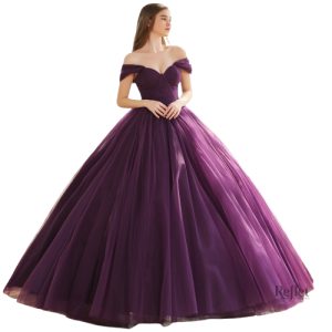 Violette Robe de Princesse pour enfants, élégante et festive