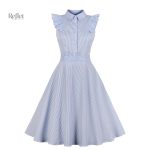 Robe vintage bleu inspirée des années 30